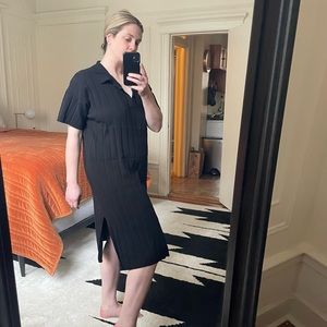 BLACK H&M rib knit dress size Large